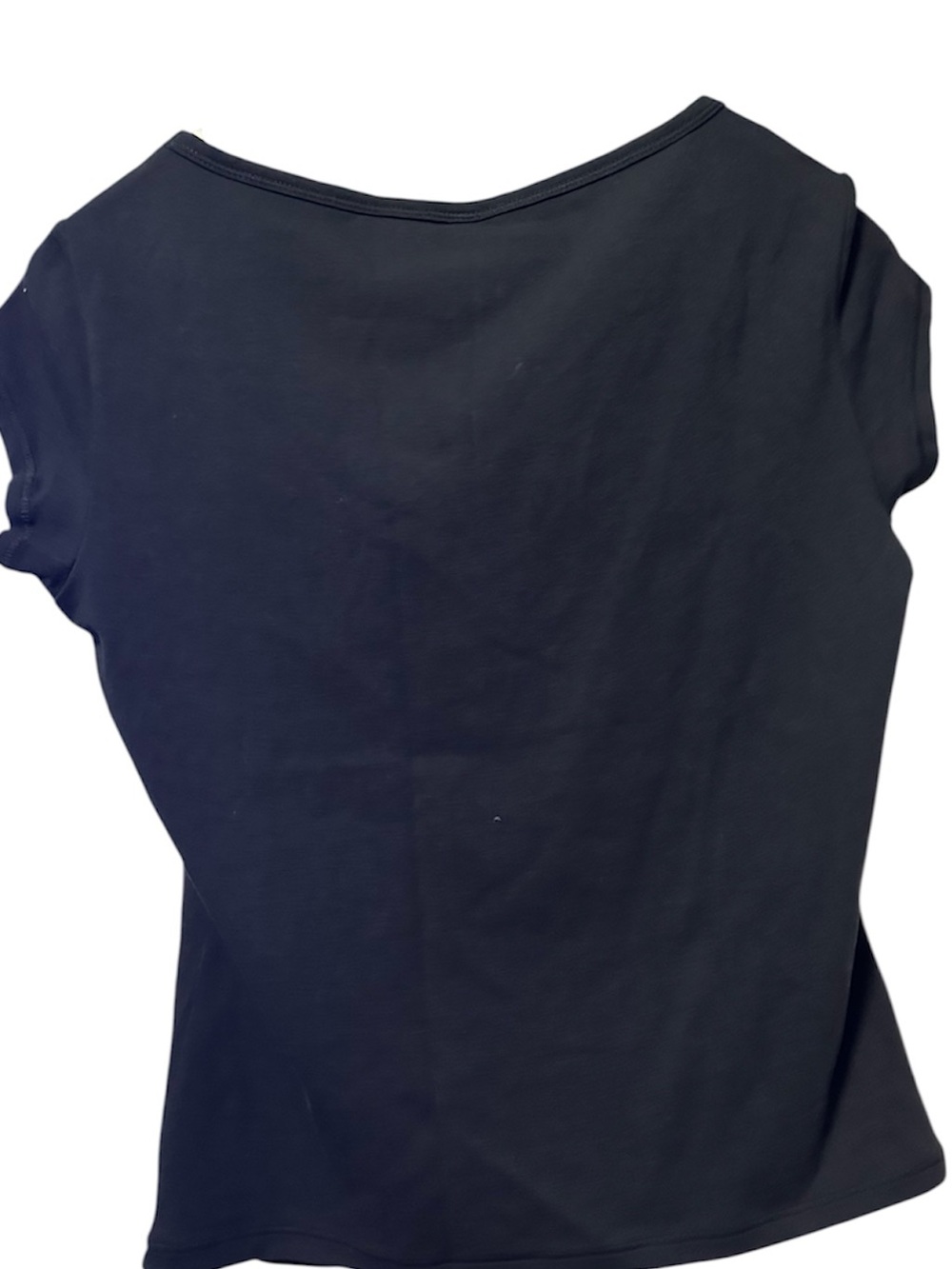 SKIMS Women’s Scoop Neck Short Sleeve Top - Black - Picture 5 of 6